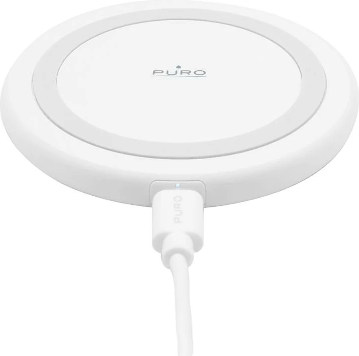 Karikues wireless Puro Elektrik, 15W, Qi, i bardhë
