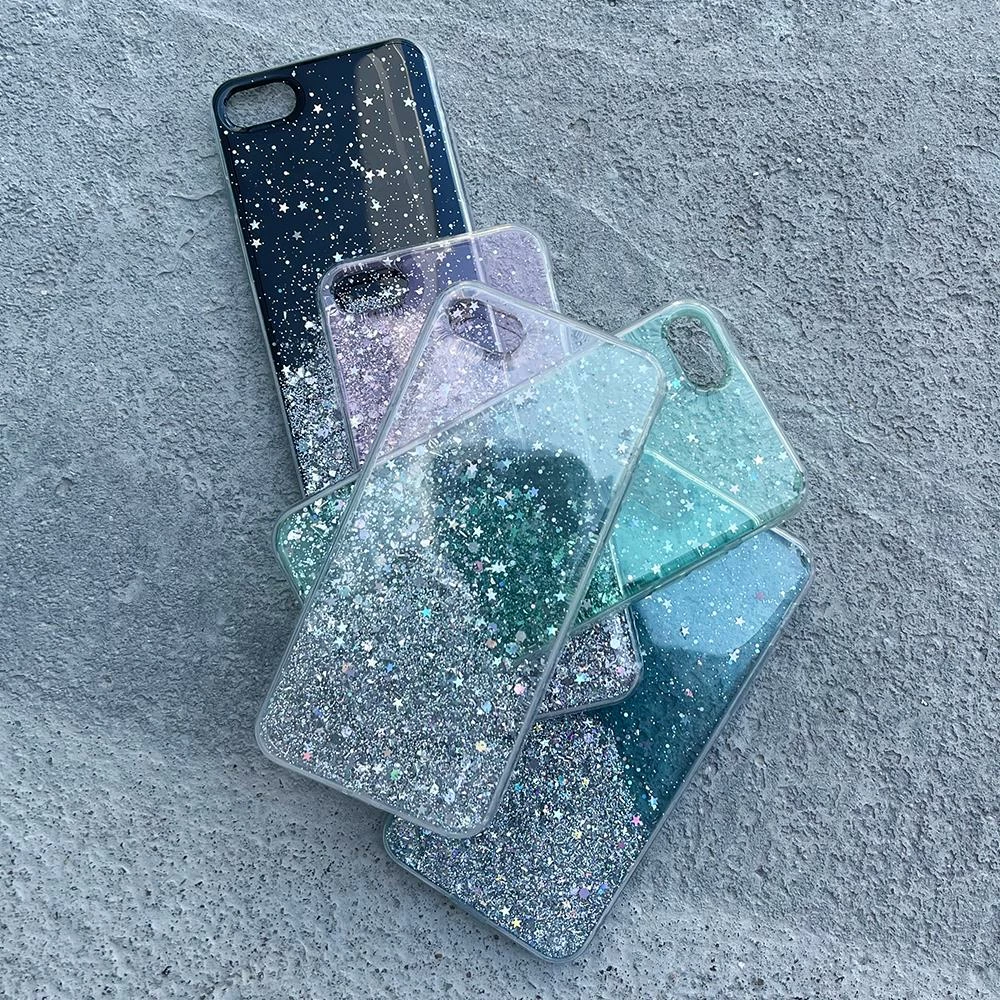 Mbështjellës Wozinsky Star Glitter për Xiaomi Mi 10T Lite, i gjelbër