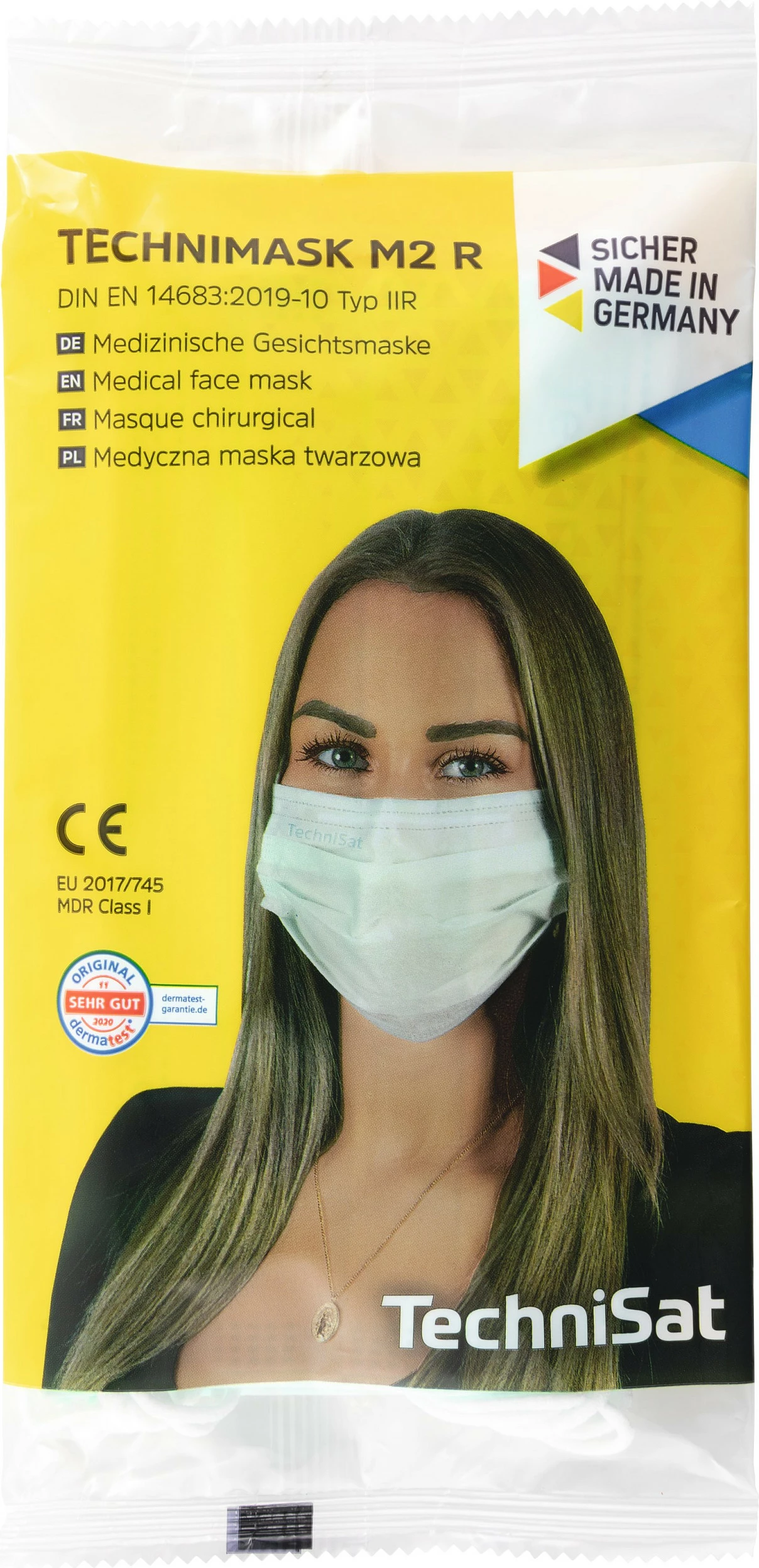 Maskë mbrojtëse TECHNIMASK M2 R, 50 copë, njëpërdorimshme, jeshile e çelët