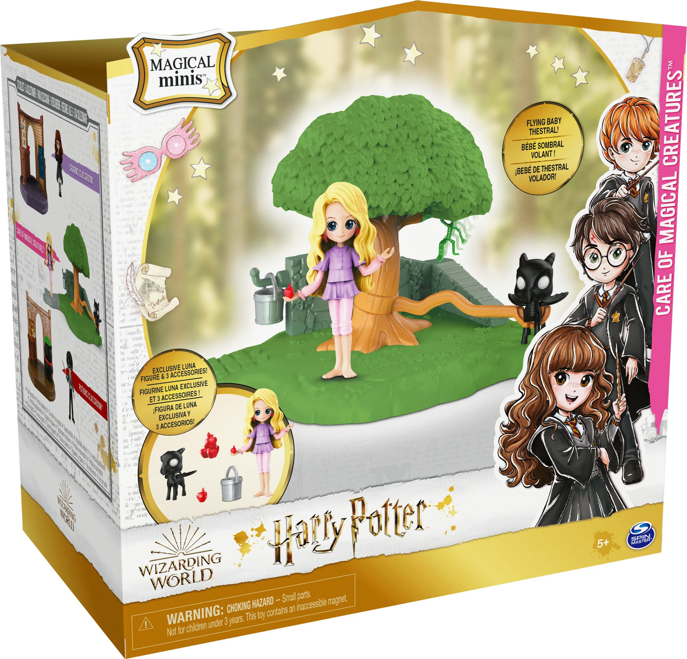 Set lojërash Spin Master Wizarding World Harry Potter Magical Minis Care of Magical Creatures, Luna Lovegood 7.5 cm, shumëngjyrësh