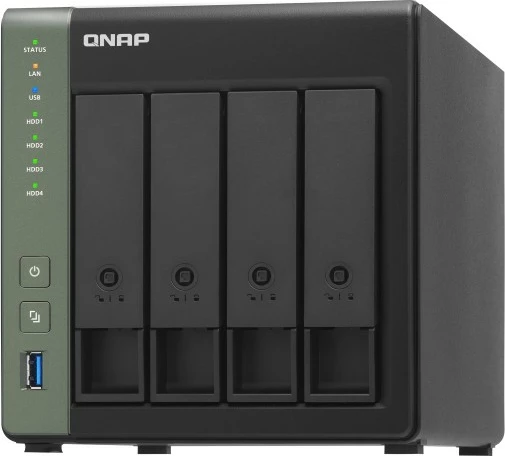 NAS QNAP TS-431X3, 4GB RAM, 4 vende, Tower, i zi