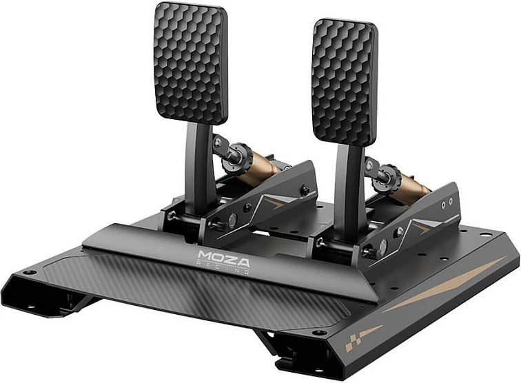 Pedale sim racing Moza Racing CRP2 RS066, set gaz/fren, të zeza