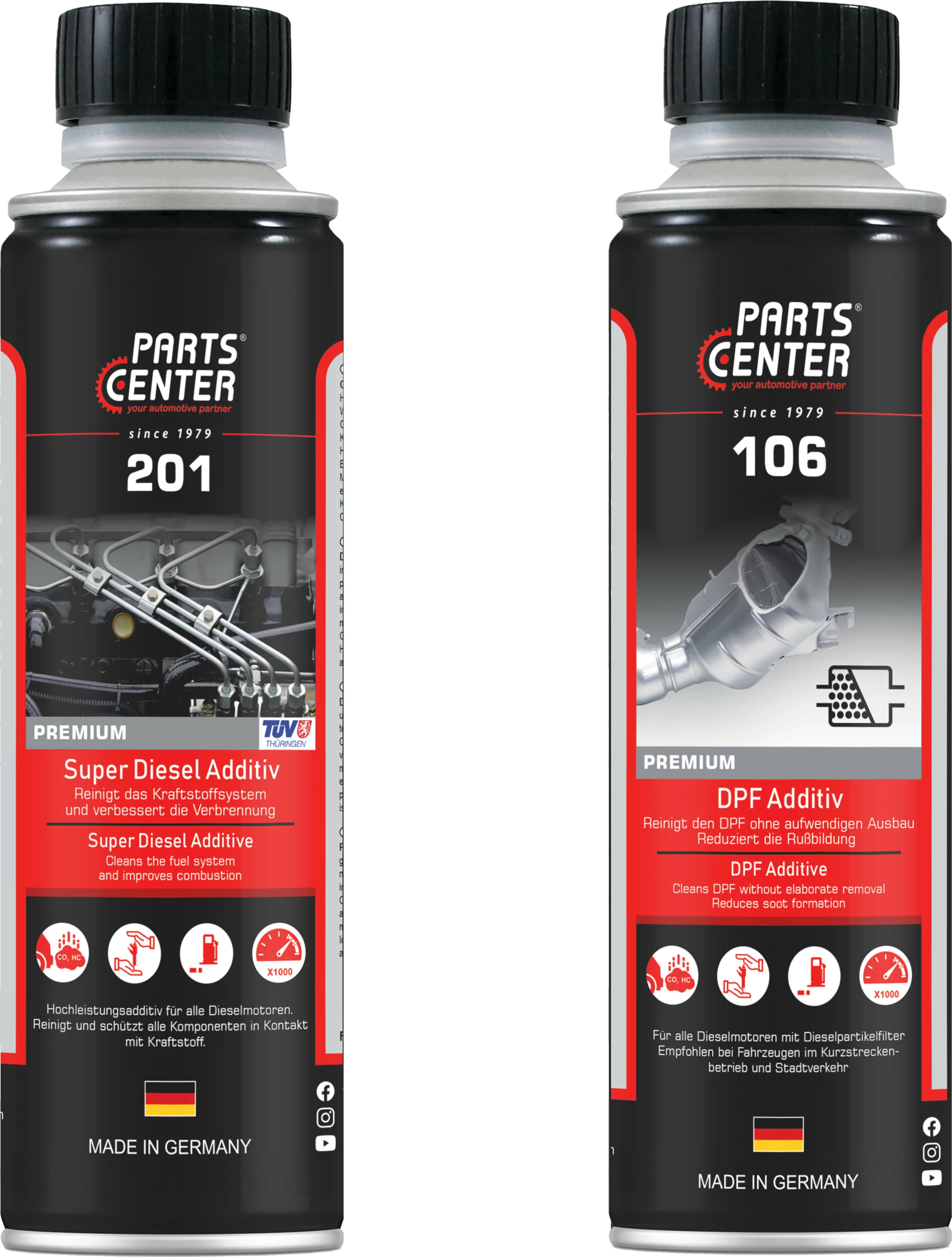 201 + 106 Set Mirëmbajtës i Injektimit të Naftës dhe Diesel Particular Filter DPF 