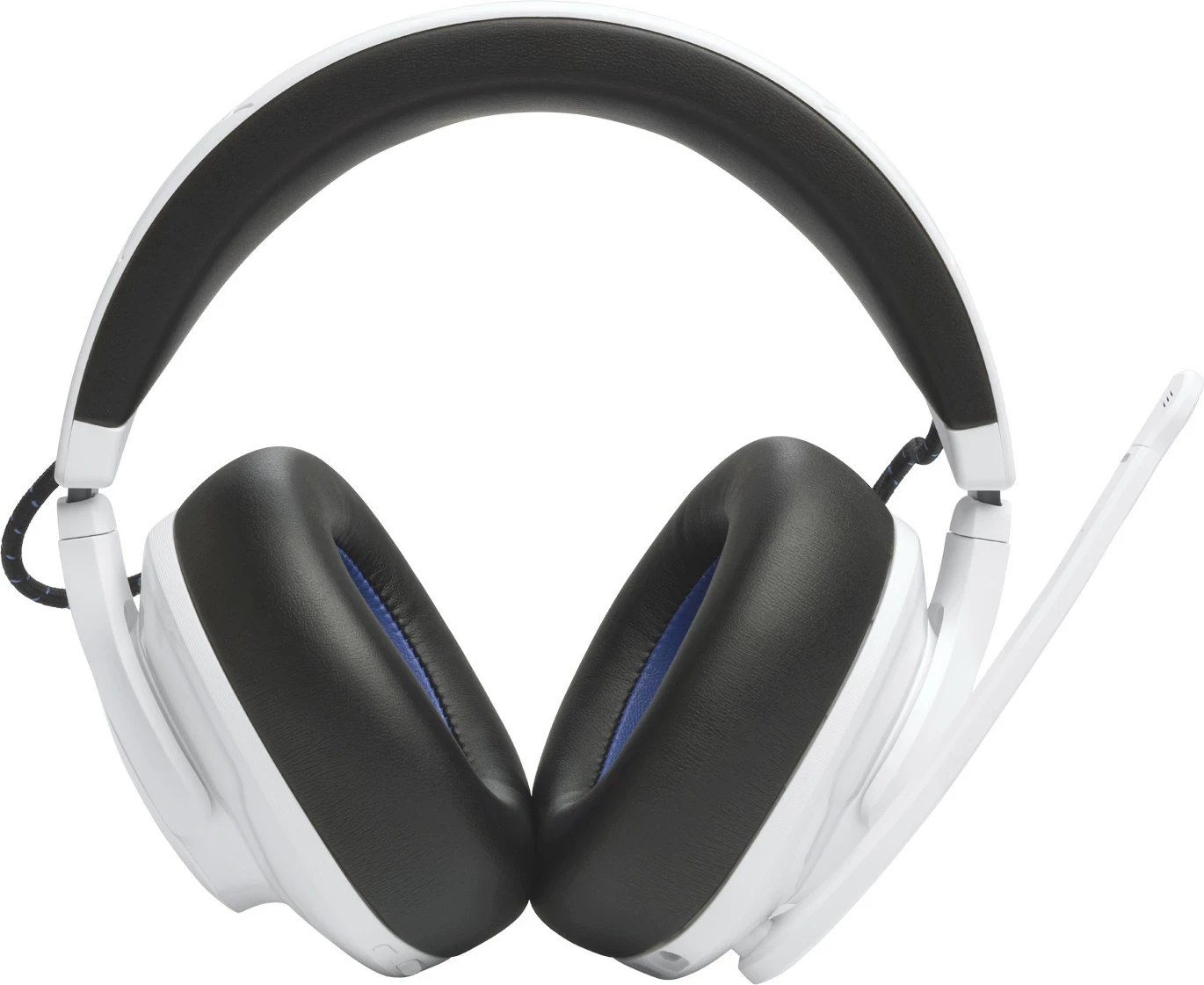 Kufje gaming JBL Quantum 910P, console wireless, ANC, head tracking, 39 orë, bardhë/blu
