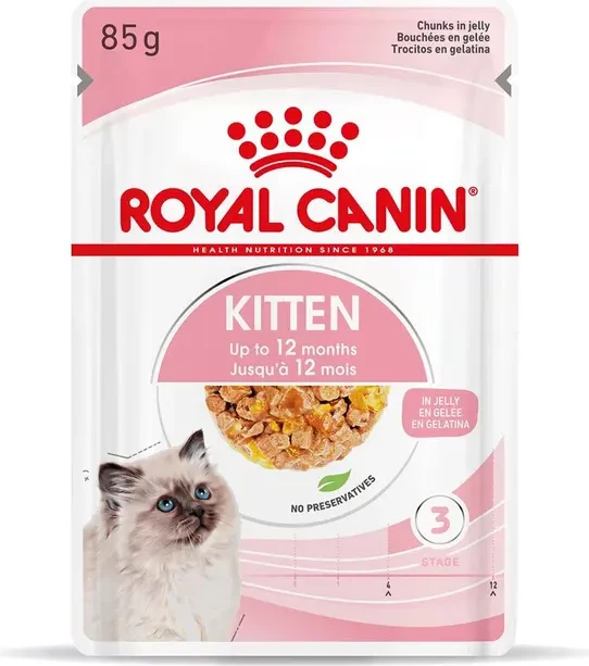 Ushqim i lëngshëm për macet Royal Canin Kitten, 12 copë 85g 