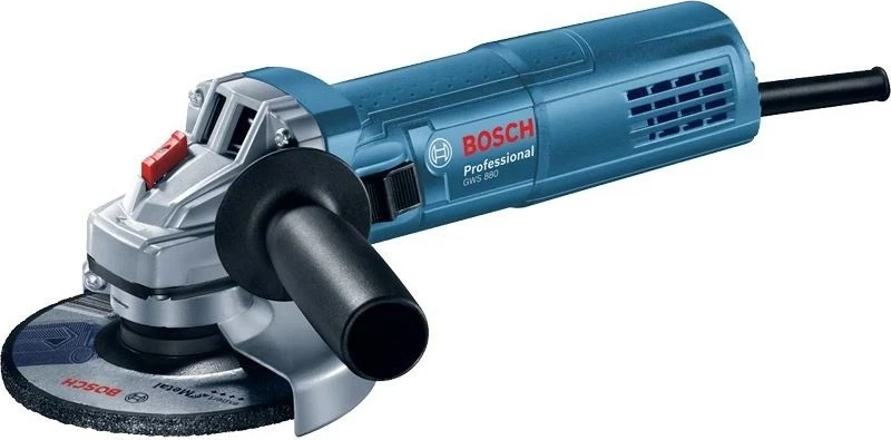 Grinder Bosch GWS 880 Professional, 12.5 cm, 880 W, zi dhe kaltër