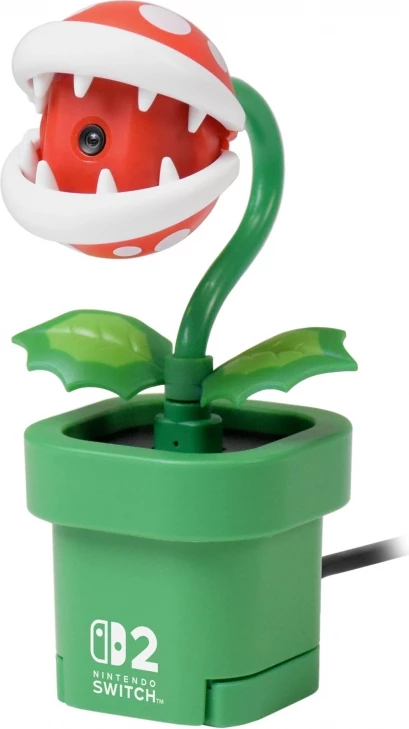Kamerë USB-C Hori Piranha Plant (Super Mario) për Nintendo Switch 2, gjelbër/kuqe