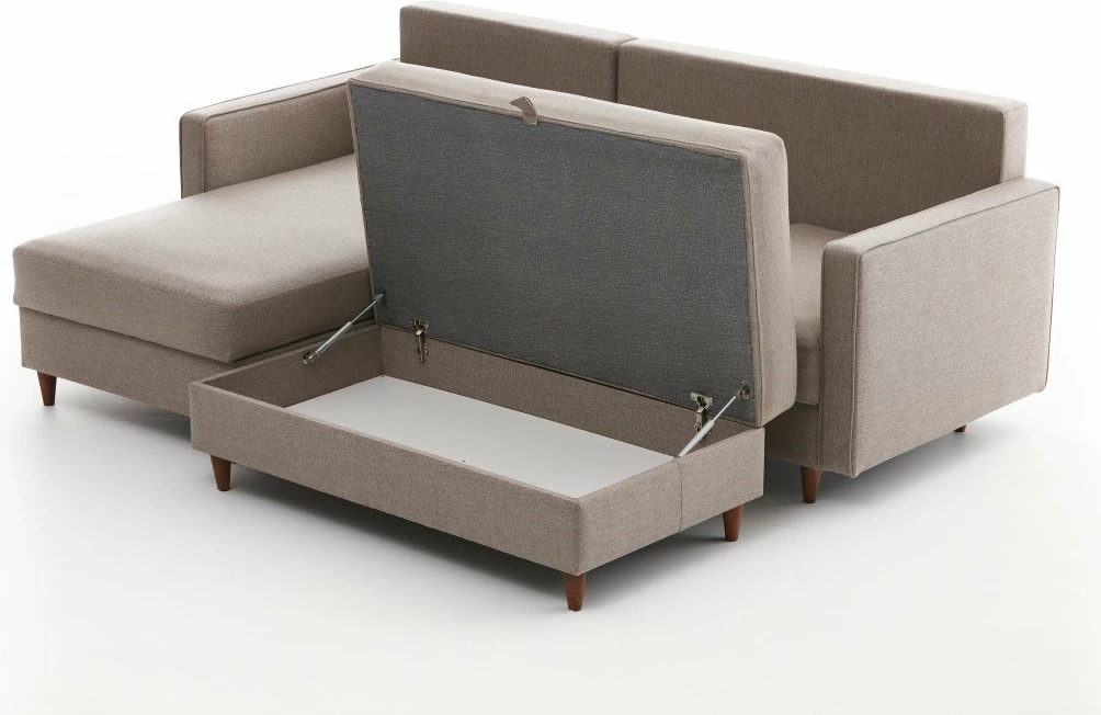 Këndare Eva, ngjyrë krem, Atelier del Sofa, kënd i majtë