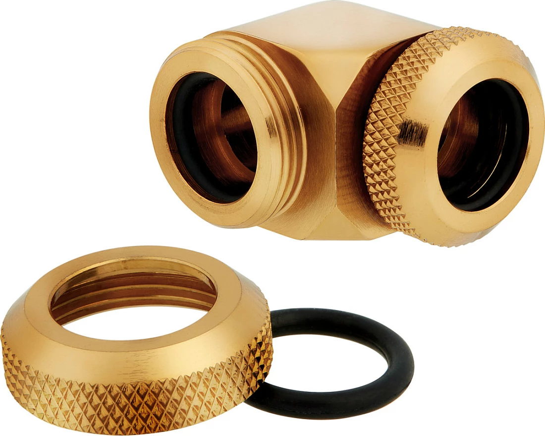 Adapter hardline 90° Corsair Hydro X Series XF, 12mm-12mm, 2 copë, ari