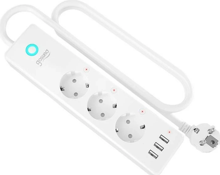 Listë e mençur Gosund P1 plus, WiFi, 3x Schuko, 3x USB