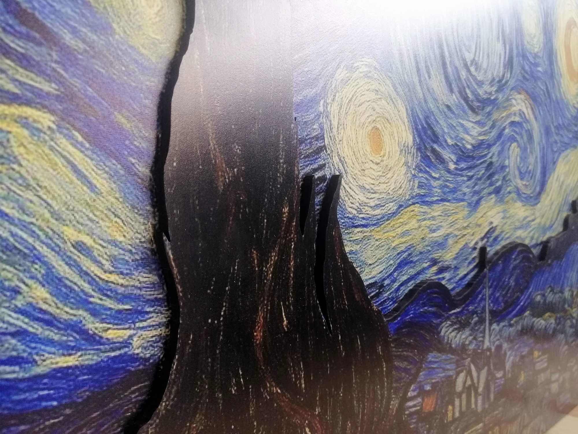Pikturë dekorative me kornizë, MDF, Starry, shumëngjyrëshe, 47.5x68cm