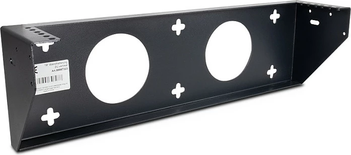 Mbajtëse muri Inter-Tech IPC 19", 2U, 117mm, vertikale, e zezë