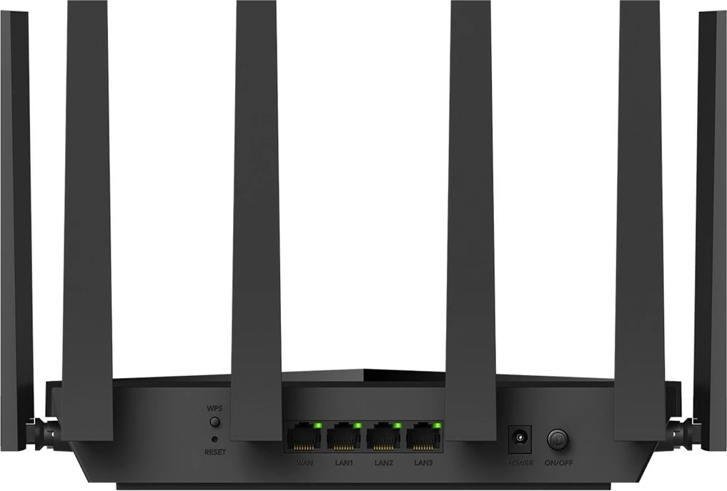 Kasë rrjeti Cudy WR11000, wireless, Tri-band, 2.5 Gigabit Ethernet, e zezë