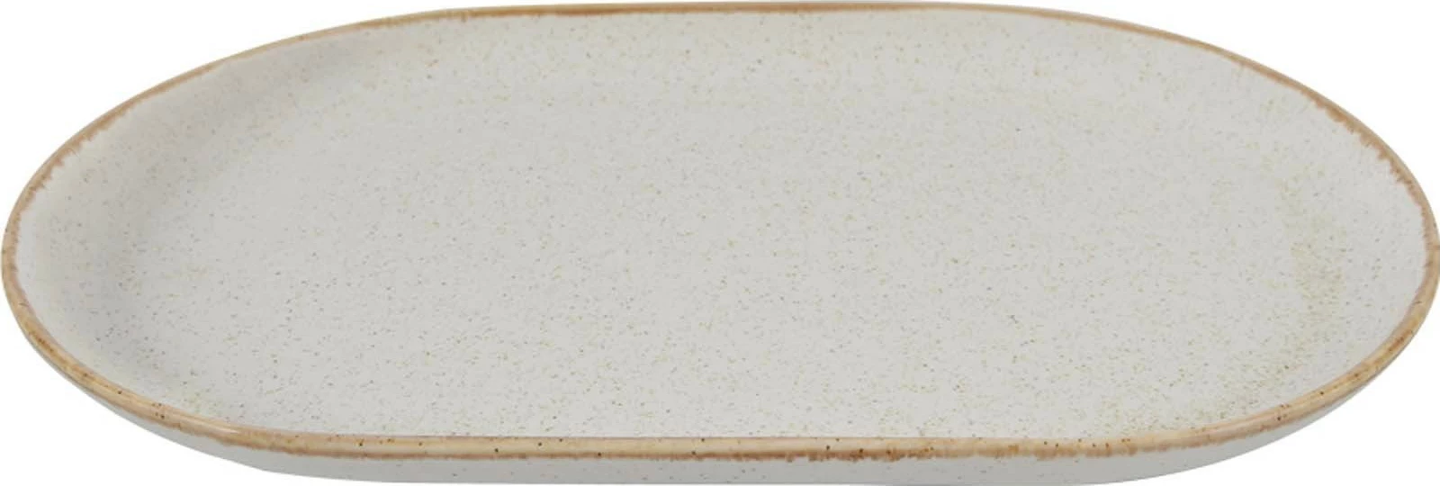 Pjatë ovale servirjeje Porland Seasons Sand 320x200 mm, krem/bezh, set 6 copë