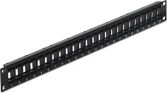 Patch panel DeLOCK 43340, 24-port Keystone, 19", i zi