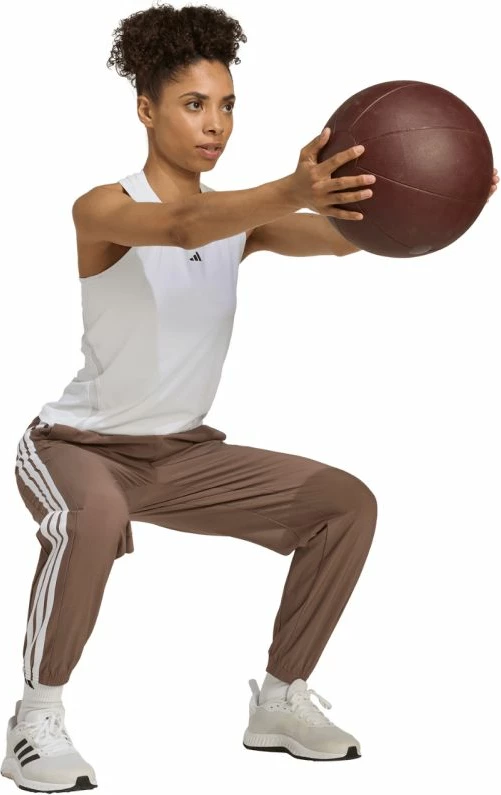 Pantallona sportive adidas për femra, kafe