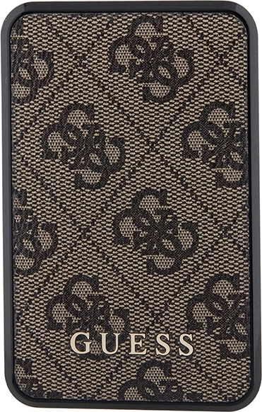 Powerbank Guess GUPB10DP4GEGW 10000mAh 18W 4G Leather Metal Logo, Kafe