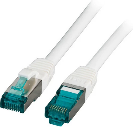 Kabllo rrjeti EFB Elektronik MK6001.0, Cat6a, 0.25m, S/FTP, RJ45, 10GbE, e bardhë