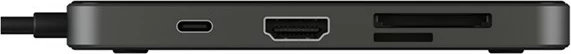 DockingStation RaidSonic ICY BOX IB-DK4050-CPD, USB 3.2 Gen 1 Type-C, 100 W, 10,100,1000 Mbit/s, Anthracite