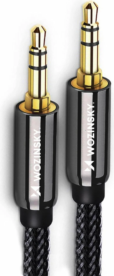 Kabllo audio Wozinsky AUX, 2x mini jack 3.5mm, 2m, e zezë
