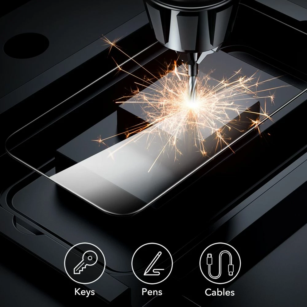 Mbrojtës ekrani xhami ESR për iPhone 15 Pro Max, 2 copë, Transparent