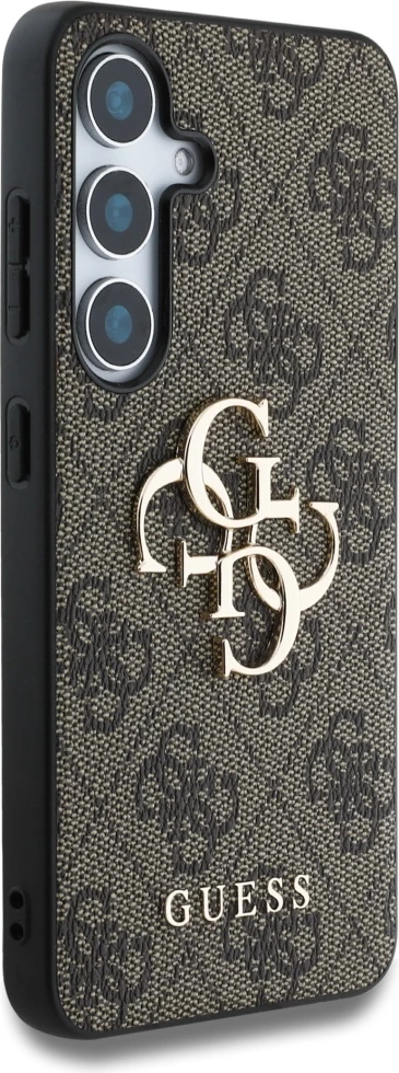 Mbështjellës Guess Big 4G Logo Classic Logo për Samsung Galaxy S25 Plus, Kafe