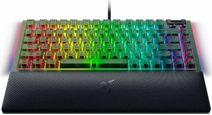 Tastierë Razer BlackWidow V4 75%, Phantom Green, RGB, US