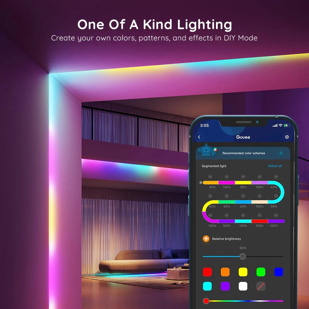 Shirit LED Govee RGBIC Basic 5 m, Wi‑Fi + Bluetooth