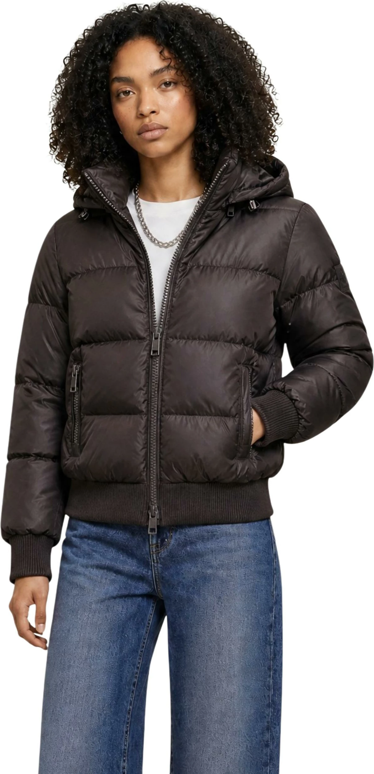 Jakne dimërore për femra Armani Exchange XW000228 AF12286, kafe e errët