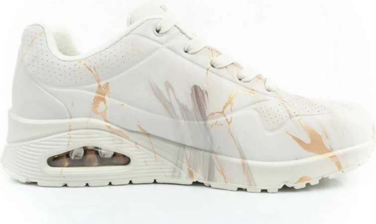 Atlete femra Skechers, të kremta