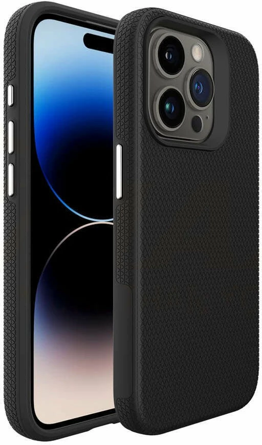 Mbështjellës VMAX Triangle për Samsung Galaxy A14 4G/5G, TPU+PC, i zi