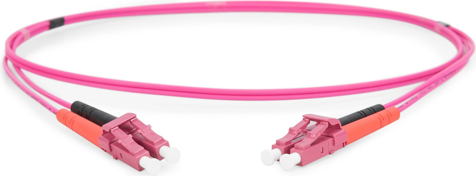 Kabllo optike Digitus Fiber Optic Multimode Patchcord, OM4, LC / LC, 1 m, Violet