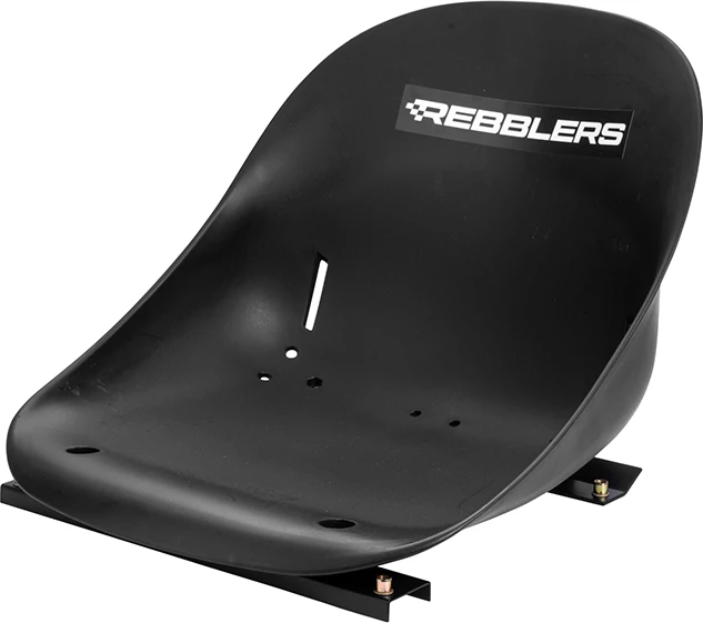 Karrige simulator vozitjeje REBBLERS Kart Racing Seat + Body Frame, kornizë alumini me shina inox, e zezë