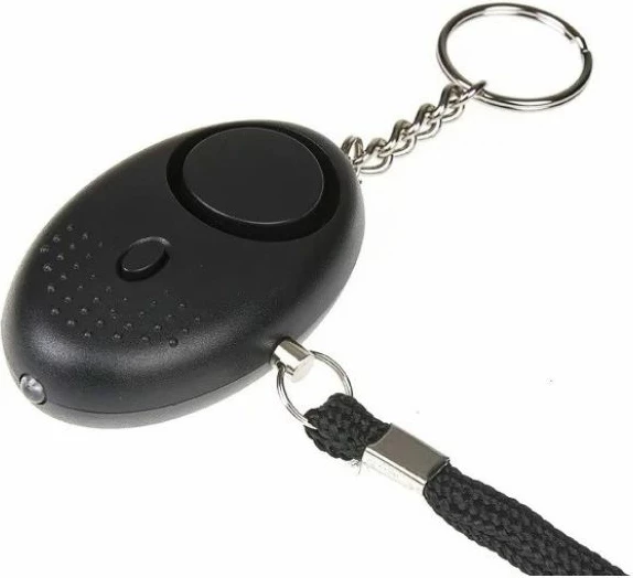 Alarm personal GUARD me dritë LED, i zi