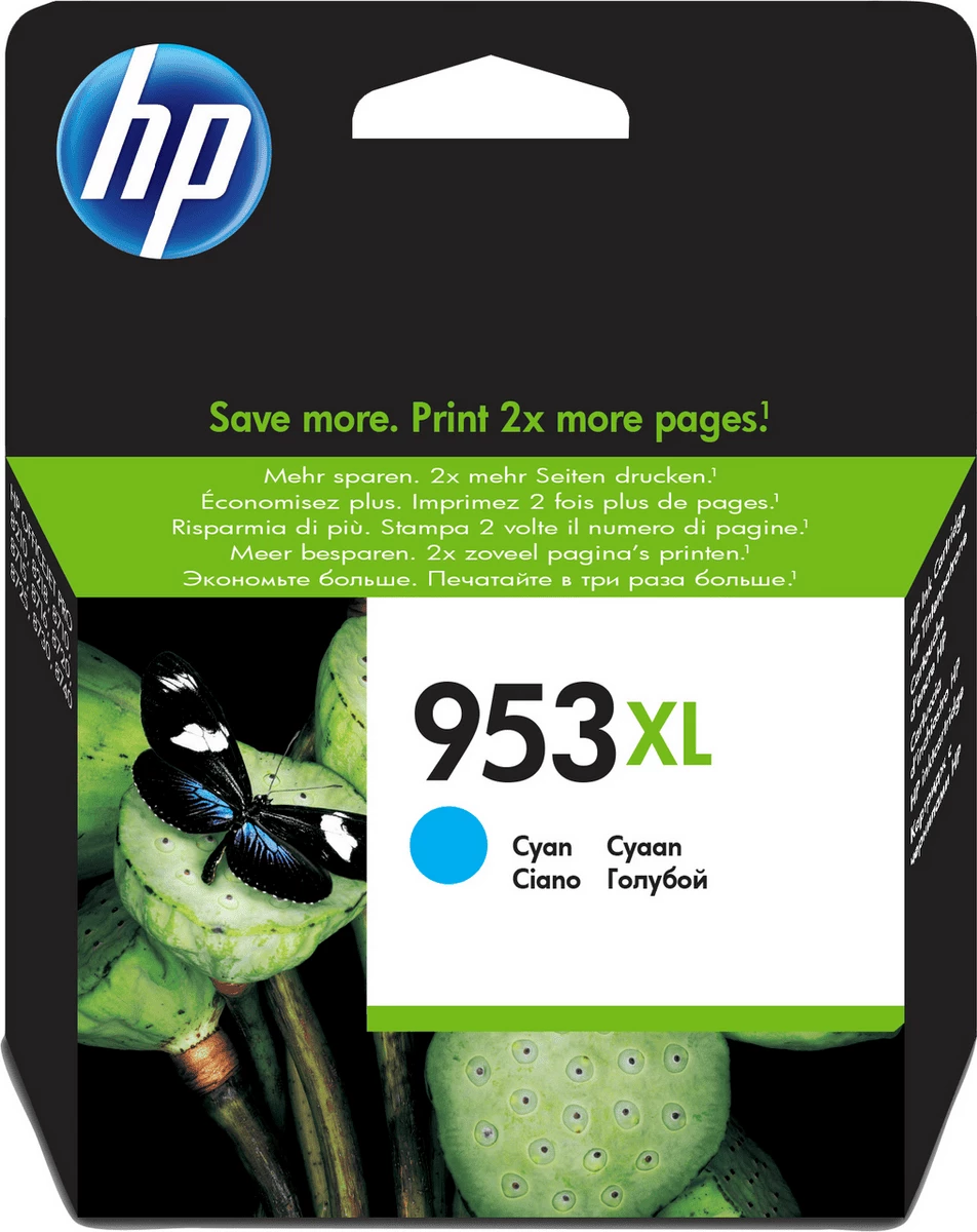 Patrone boje, HP, 953XL F6U16AE, XL 18 ml 1450 faqe, cyan
