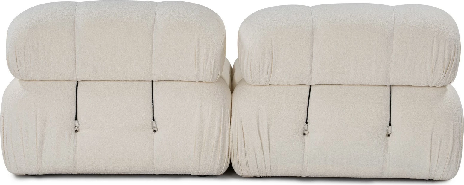 Divan dy ulëshe Atelier del Sofa, Bubble 2 Seater (L1-1R), krem
