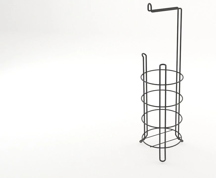 Mbajtës letre tualeti Hermia, i zi, SB061-B