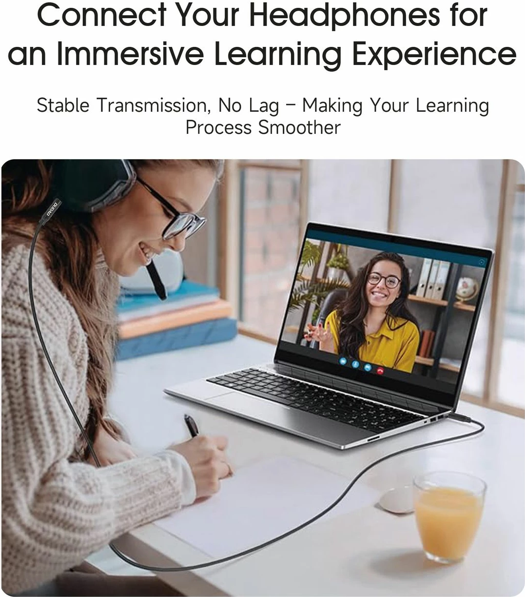 Kabllo audio AUX Dudao L12S, 1m, mini jack 3.5mm, e zezë