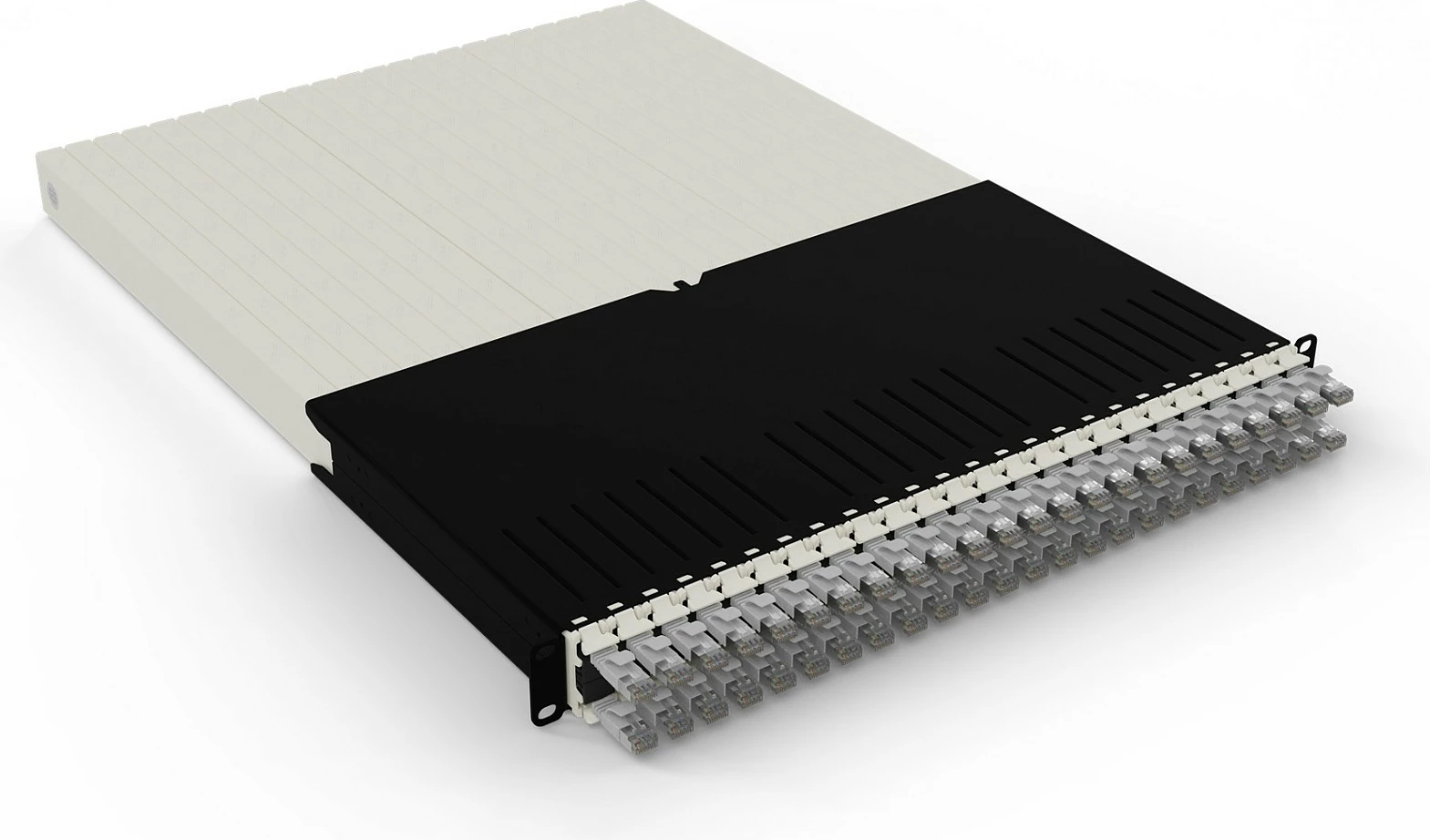 Sistem menaxhimi kabllosh PATCHBOX patchbox.one 30RU, Cat6a U/FTP (STP), 24x kabllo 1.8m, gri