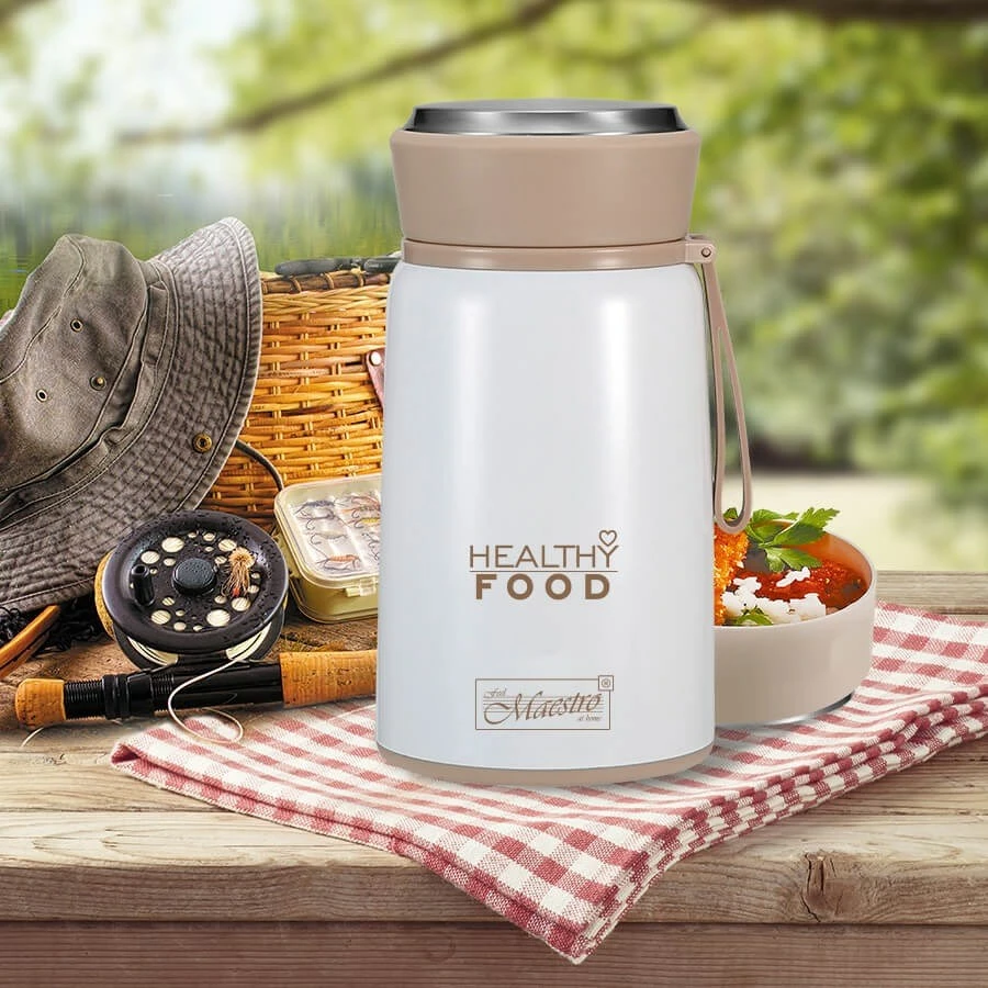 Termos ushqimi Maestro MR-1646-80, 800 ml, bardhë