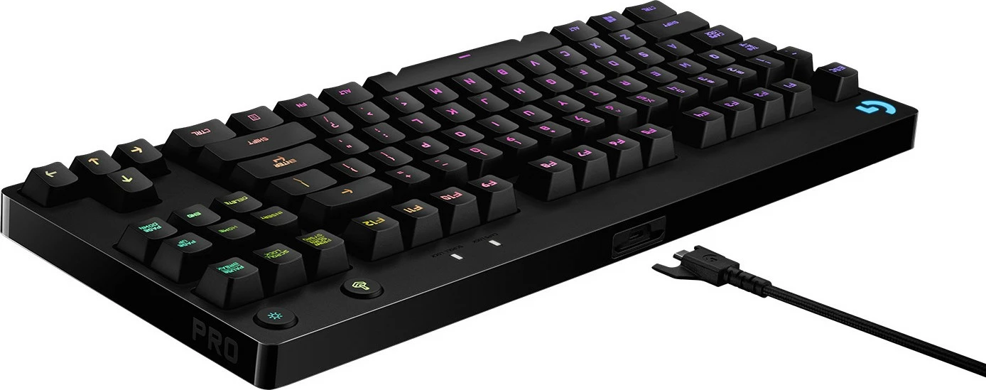 Tastierë mekanike Logitech G PRO, RGB, gaming, e zezë