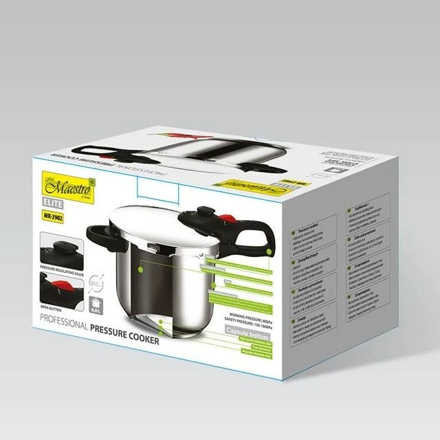 Tenxhere presioni Maestro MR-2902, 6L, çelik inox