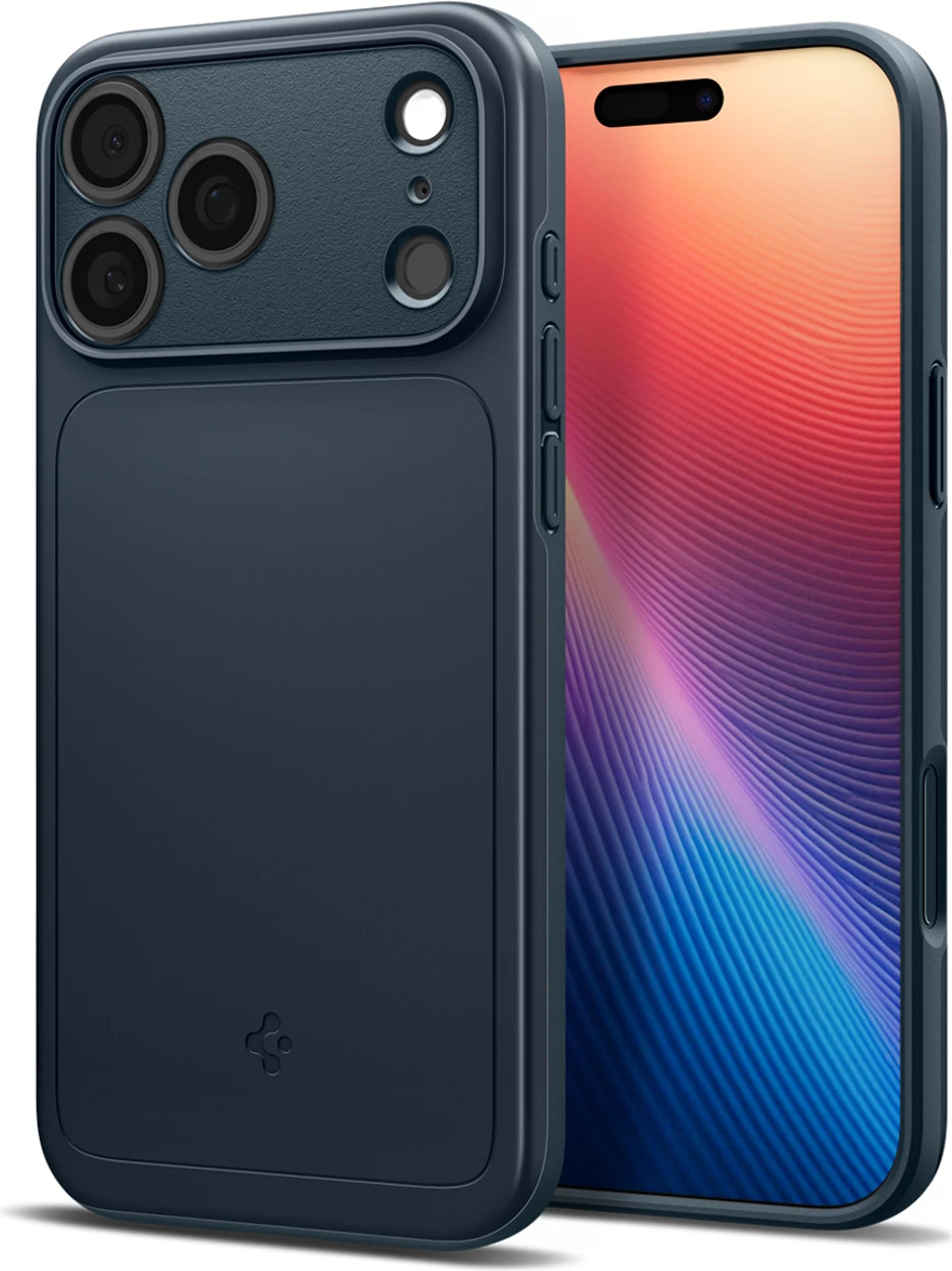 Mbështjellës Spigen Thin Fit MagSafe për iPhone 17 Pro Max, ultra i hollë polikarbonat, me unazë magnetike MagSafe, Navy Blue