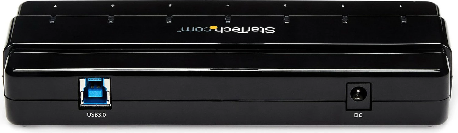 USB hub StarTech ST7300USB3B, 7 porta USB 3.2 Gen 1, 5Gbps, me adapter rryme, i zi