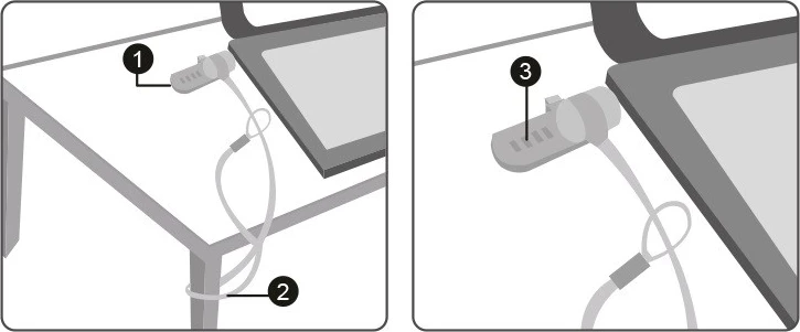 Kabull sigurie për laptop Logilink, 2.0m