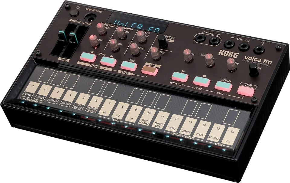 Sintetizator digjital Korg Volca FM2, i zi