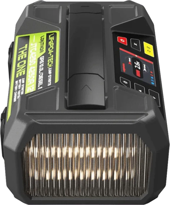 Starter baterie Lokithor JTC4250 4250A 89.6Wh 7000mAh 6V/12V LiFePO4 me Bluetooth, set, e zezë