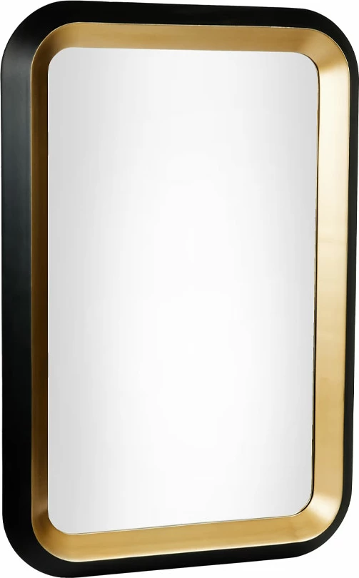 Pasqyrë Contrasto, e zezë dhe ari, 71x107cm