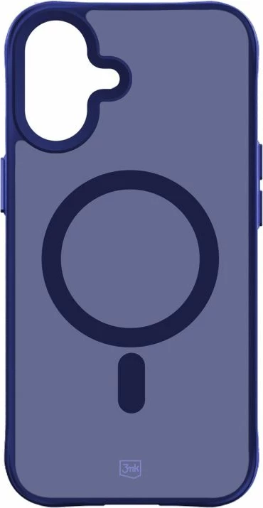Maskë telefoni 3mk Smoke MagCase për iPhone 16, blu-transparente
