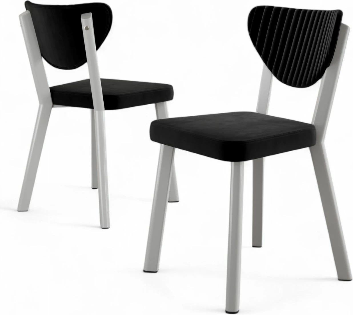 Set karrigash (6 copë) Hanah Home, Arfe, e zezë, e bardhë